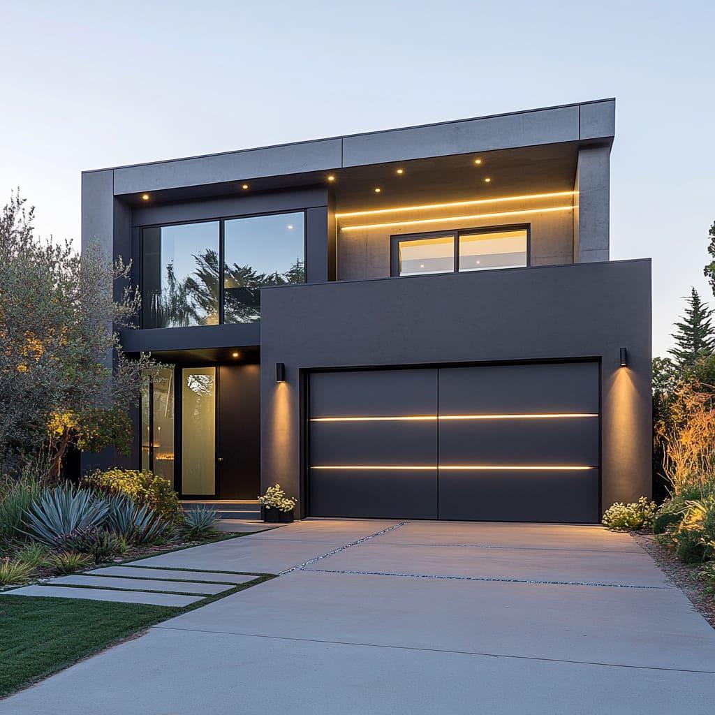 Modern Steel Garage Door