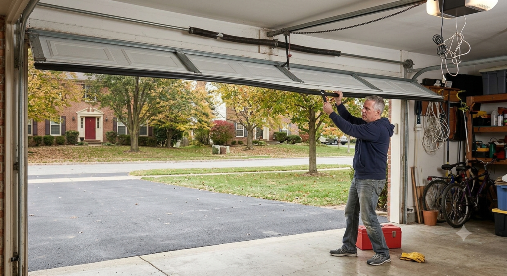 Fix a Garage Door That Won’t Open Fully